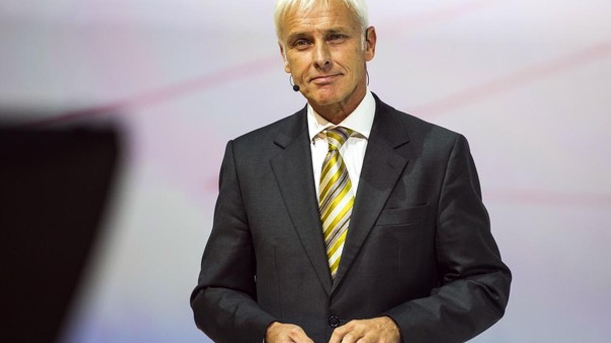El nuevo presidente de Volkswagen, Matthias Müller, en una imagen del pasado septiembre.
