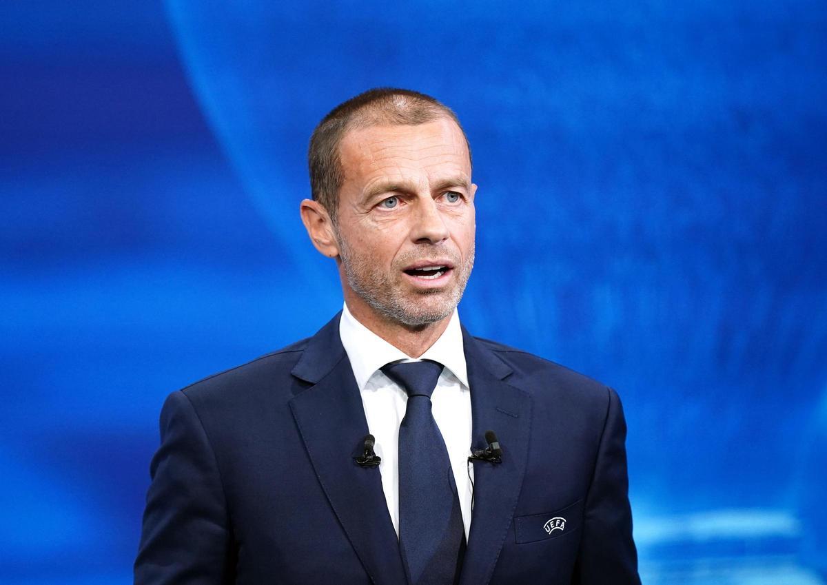 Archivo - El presidente de la UEFA, Aleksander Ceferin.
