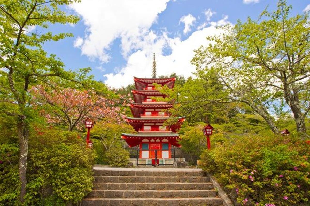 Pagoda Shureito en Fujiyoshida.