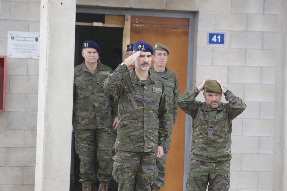 El Rey Felipe VI sigue desde Alicante varias maniobras del Mando de Operaciones Especiales