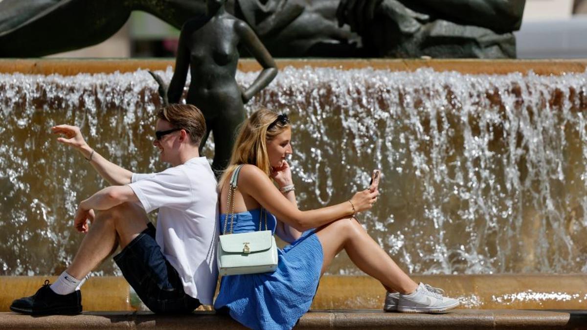 Turistas en València.