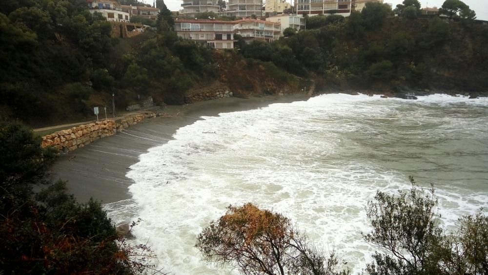 Llevantada a la costa de l'Alt Empordà 1-M