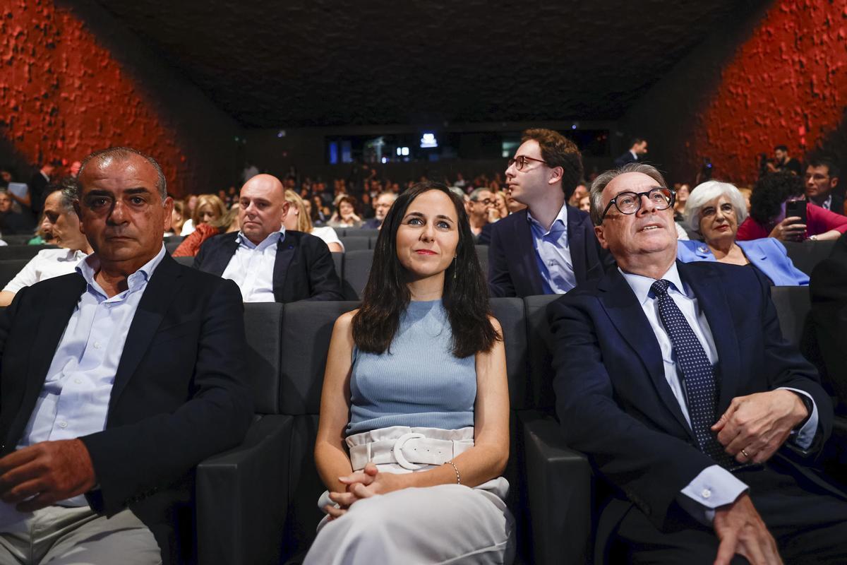 La ministra de Derechos Sociales en funciones, Ione Belarra, en un acto institucional.