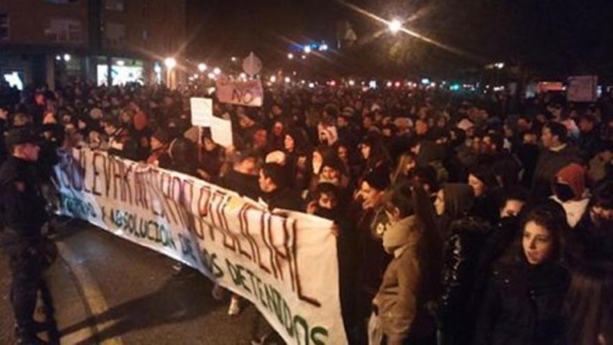 Nueva manifestación en Gamonal que no baja la guardia