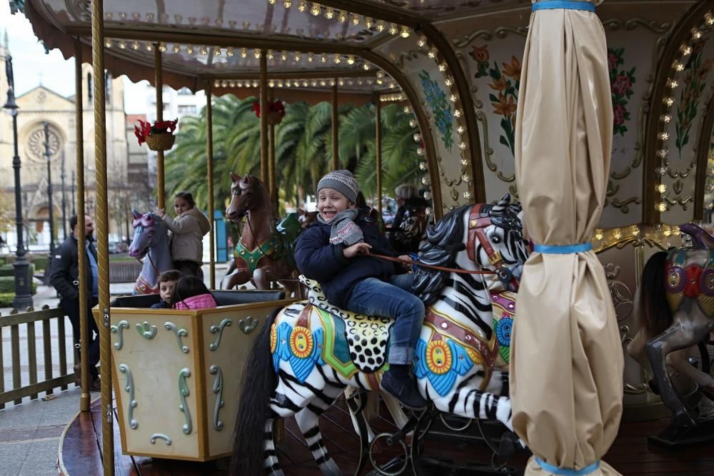 Ambiente navideño en Gijón