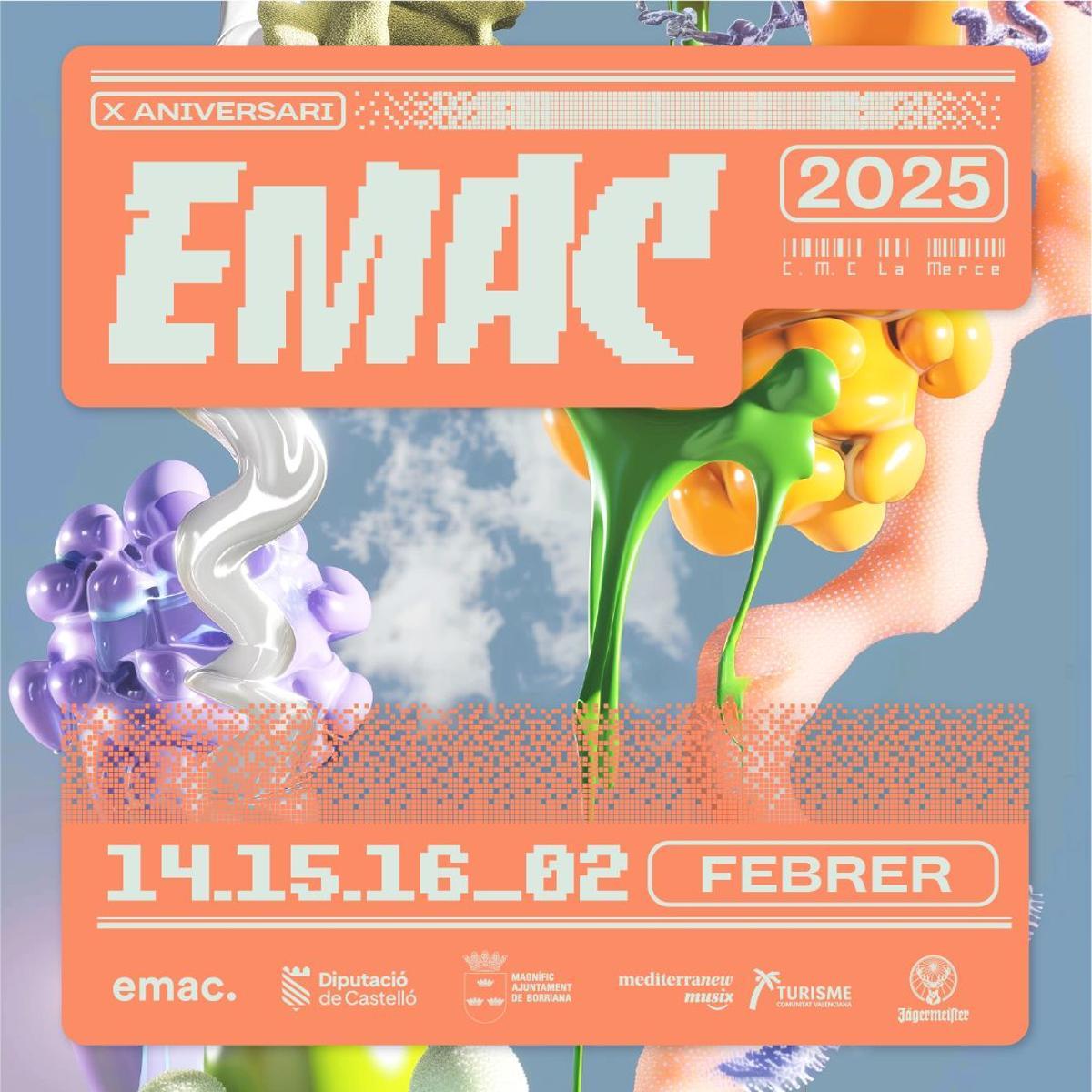 Cartel del 10º aniversario del emac.