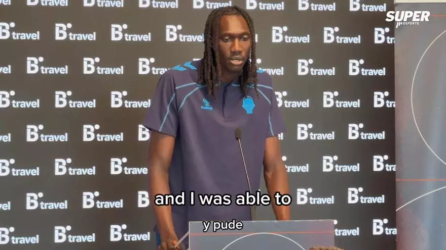 Presentación de Mo Gueye, nuevo jugador de Valencia Basket