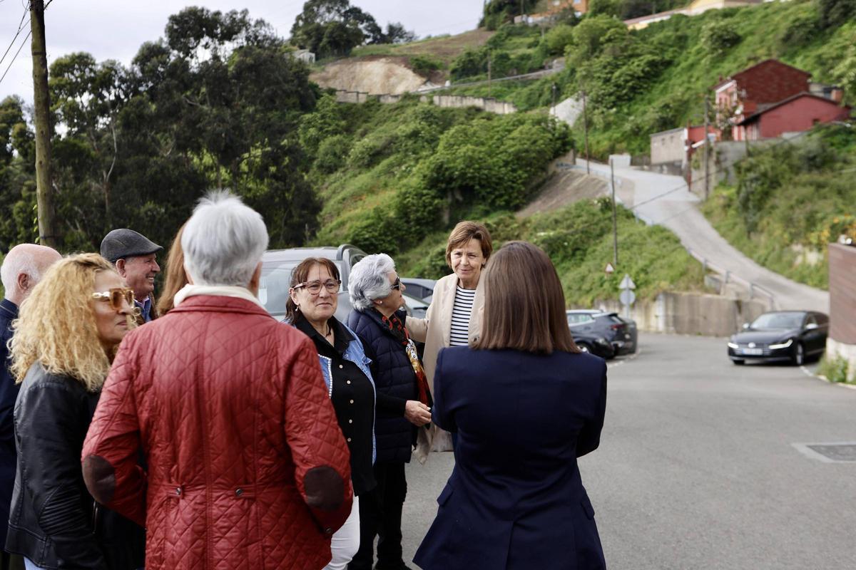 Las mejoras en caminos del barrio gijonés de El Muselín, en imágenes
