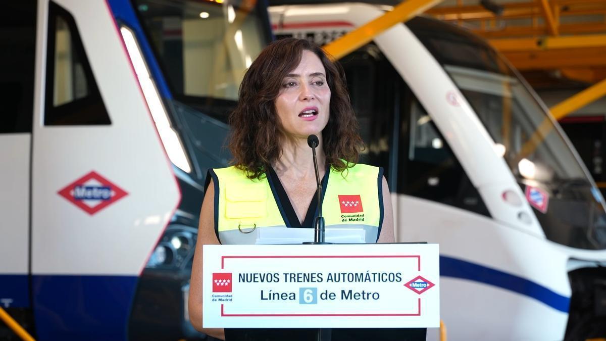 Díaz Ayuso anuncia que Metro vuelve a batir el récord histórico de usuarios: 389,6 millones en el primer semestre de 2026, un 3,6% más