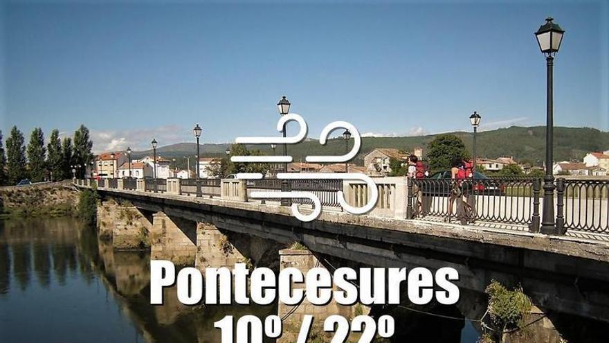 El tiempo en Pontecesures: previsión meteorológica para hoy, martes 31 de marzo
