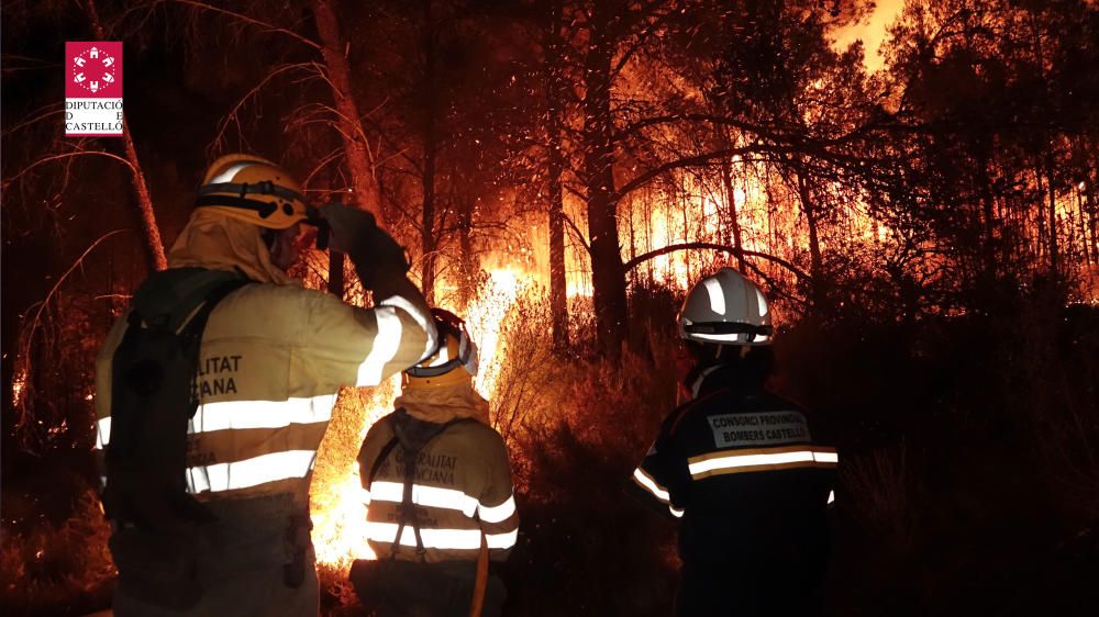 Incendio forestal en Artana