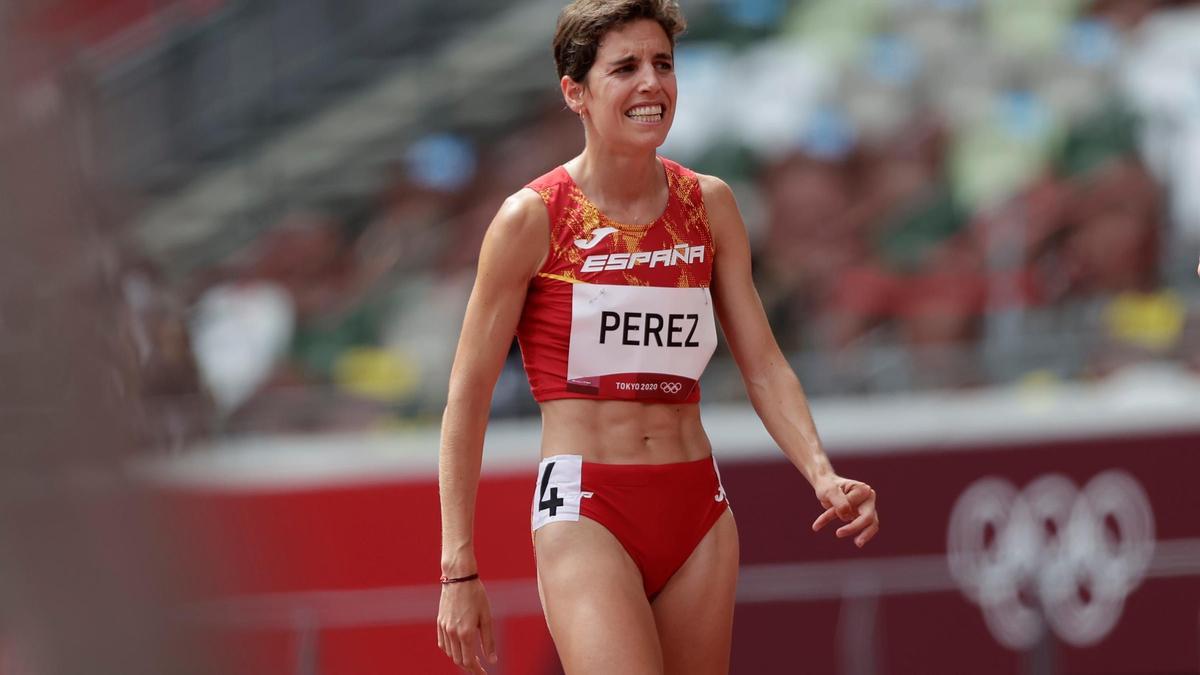 Marta Pérez, durante la primera ronda