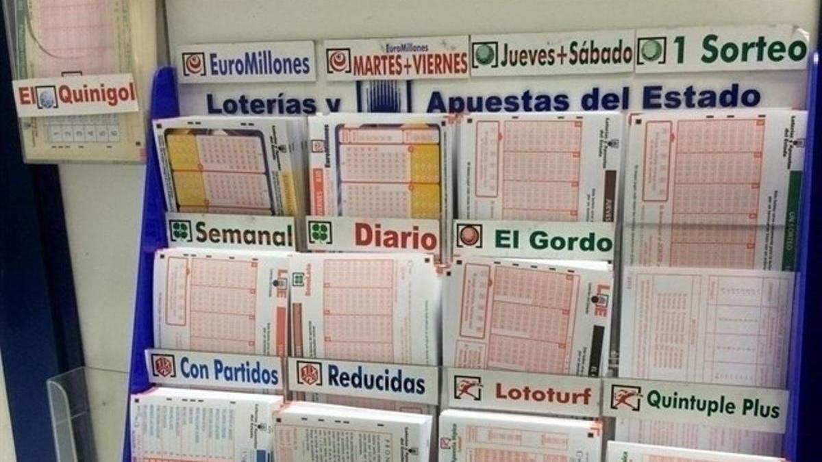 Loterías en una administración.