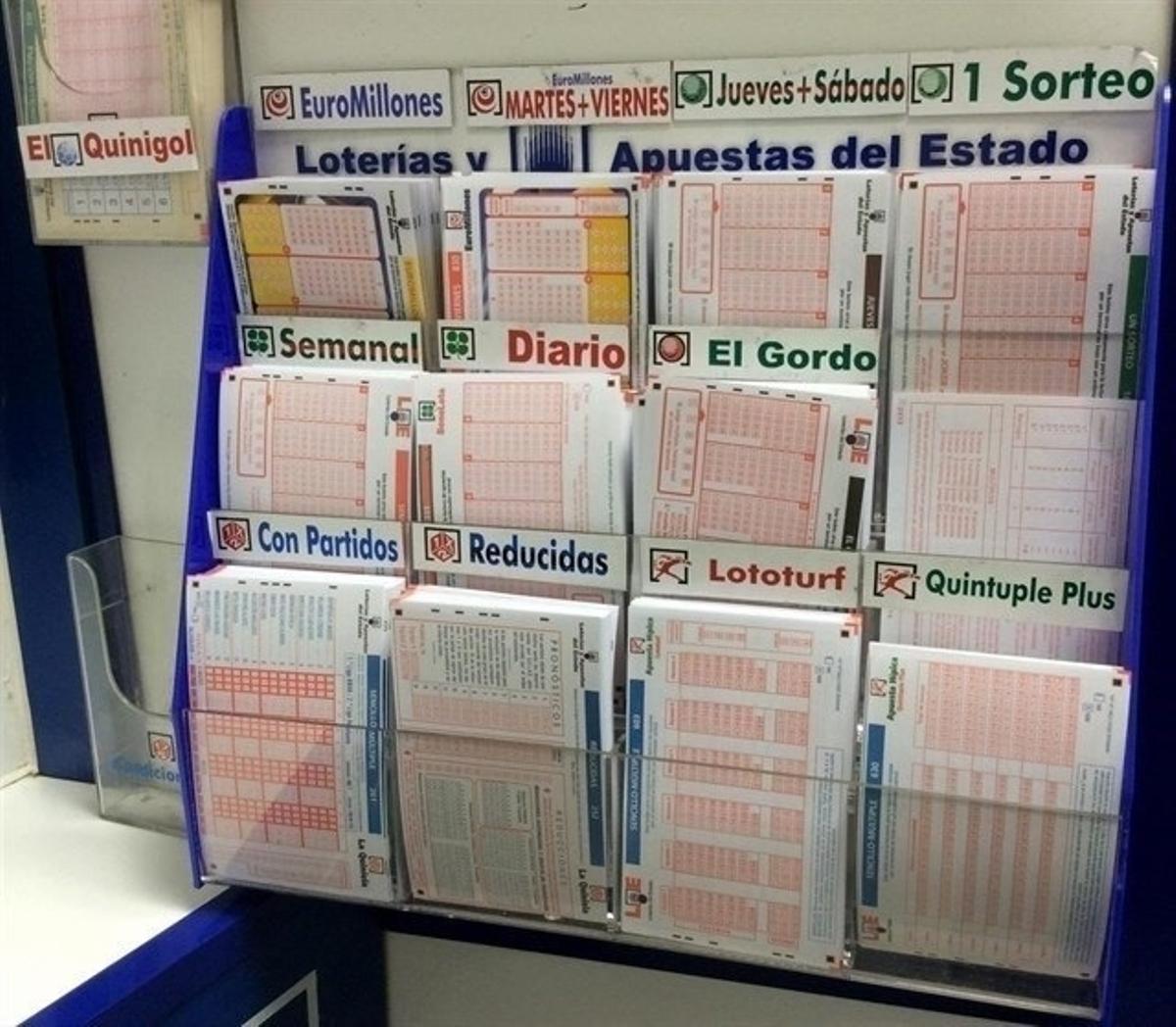 Loterías en una administración.