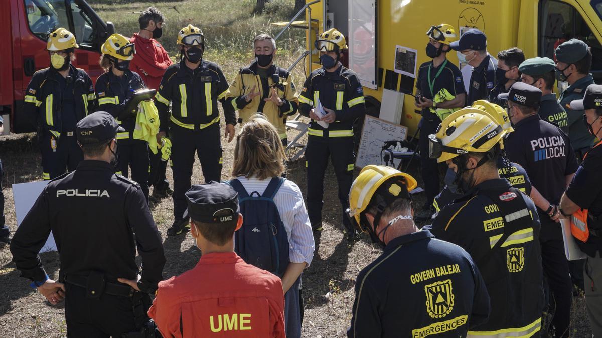 Los organismos en el simulacro