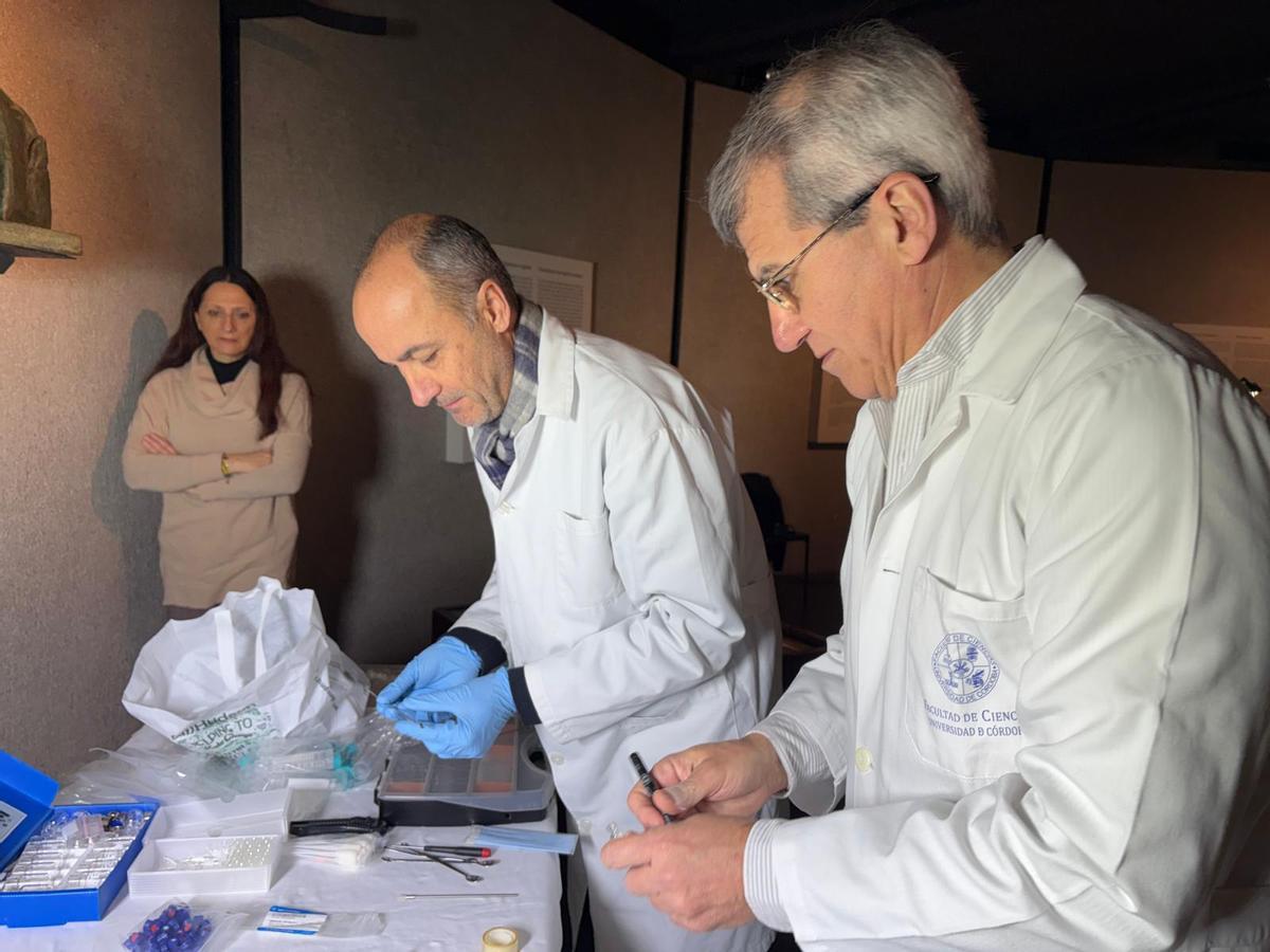 Investigadores de las universidades de Córdoba y Viena analizan restos arqueológicos del Museo y Tesoro del Duomo en Monza.