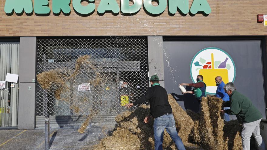 Un centenar de ramaders protesten a Girona per exigir «un preu més just» de la llet