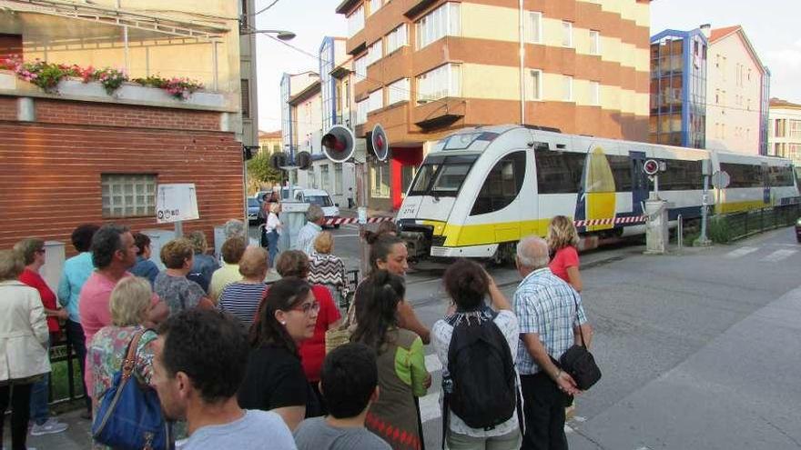 La concentración celebrada ayer en Posada.