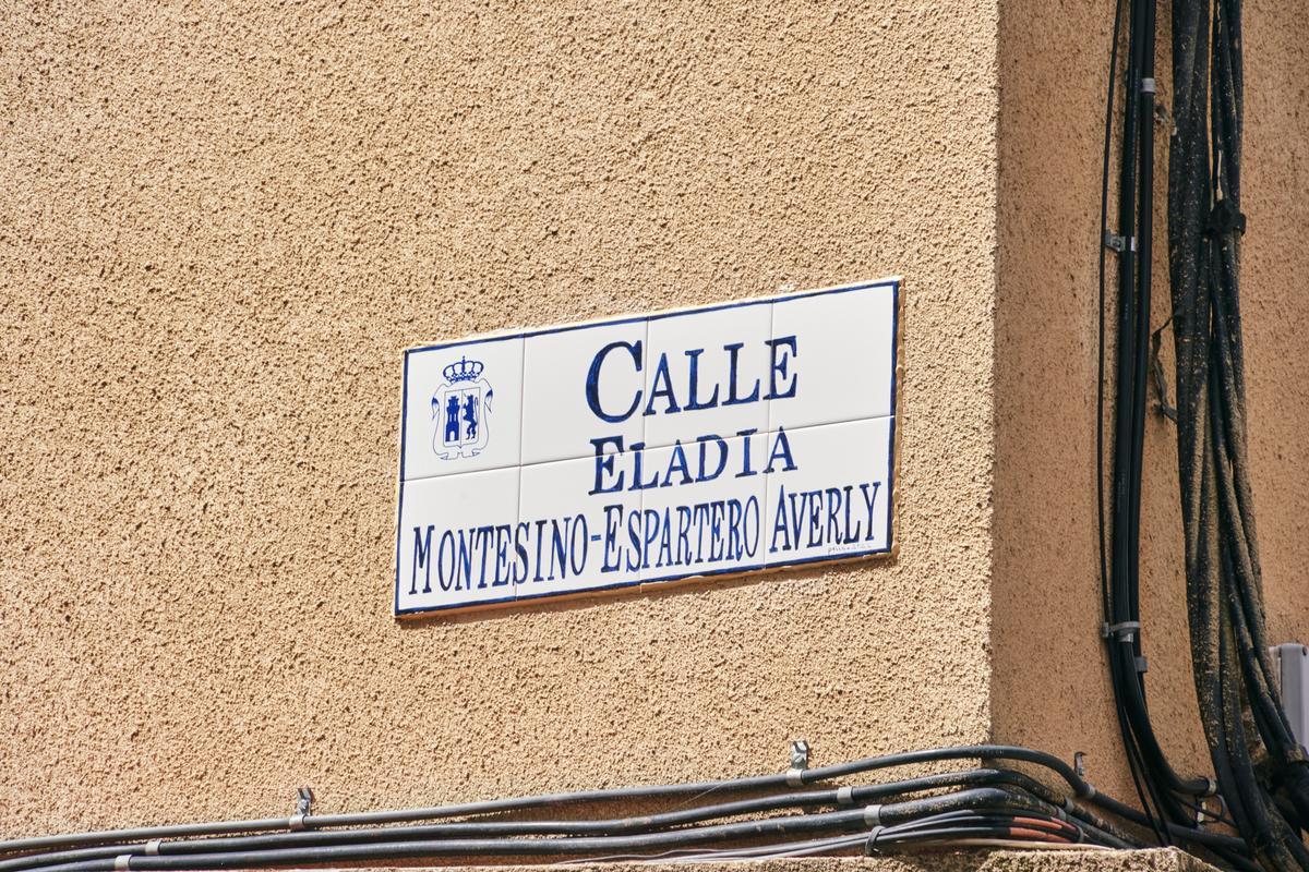 Placa de calle.