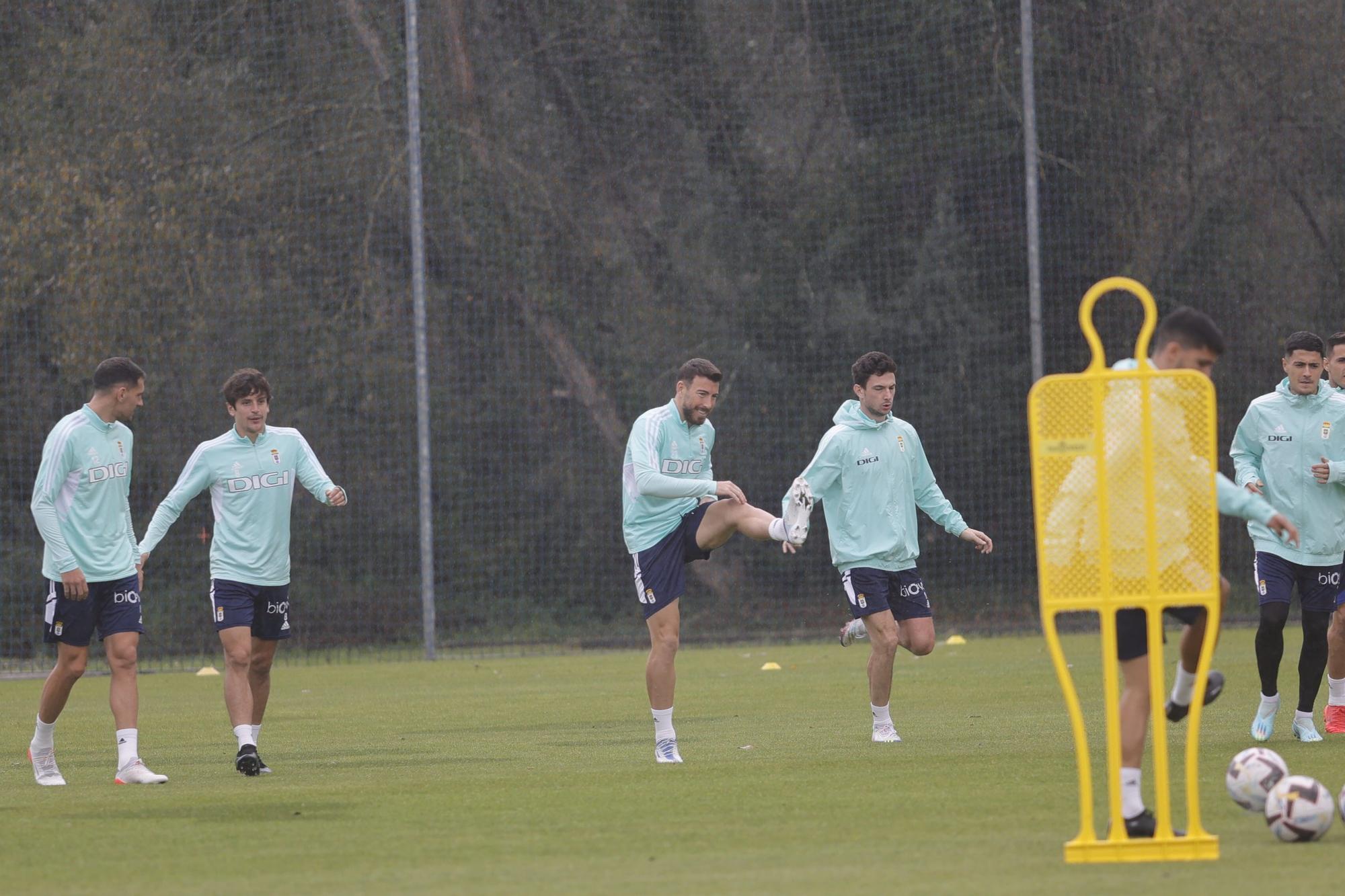 Las imágenes del entrenamiento del Oviedo