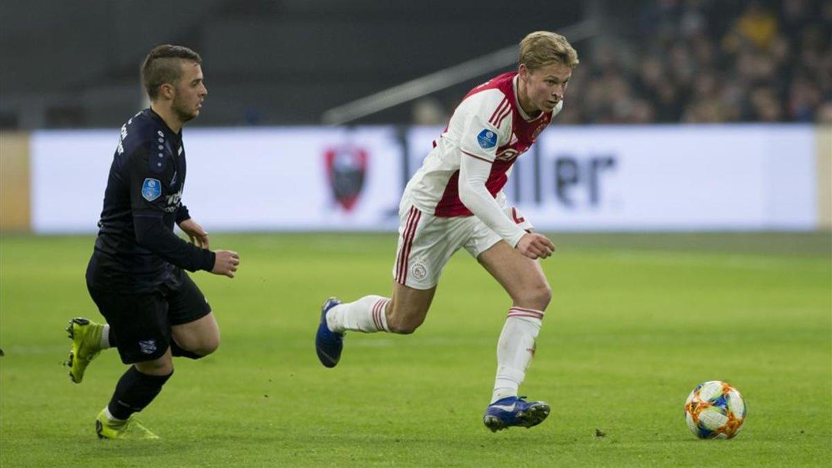 Frenkie de Jong, durante el partido de Copa ante el Heerenveen