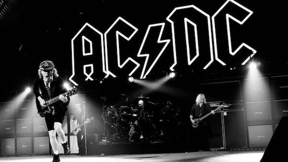 El grupo AC/DC en uno de sus conciertos.