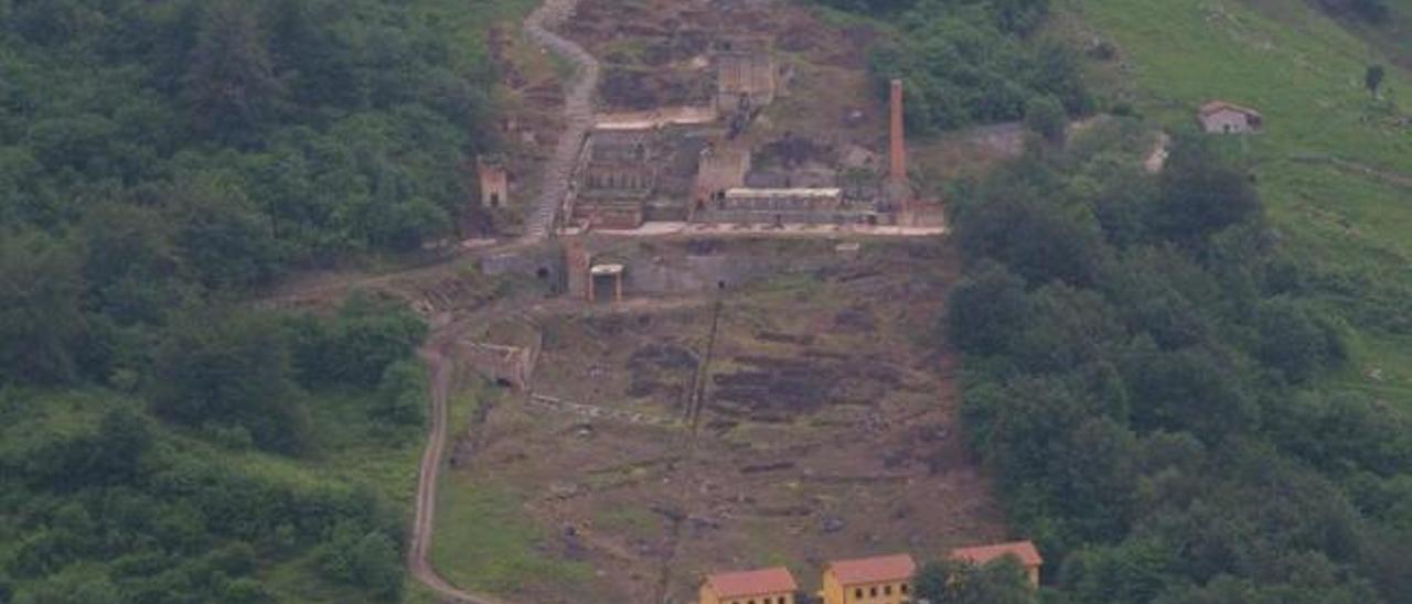 El poblado minero de Texeo, en Riosa.