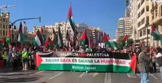 Más de 3.500 personas se manifiestan contra el «genocidio» de Israel en Gaza