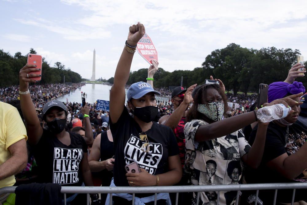 Protesta para conmemorar discurso de Luther king