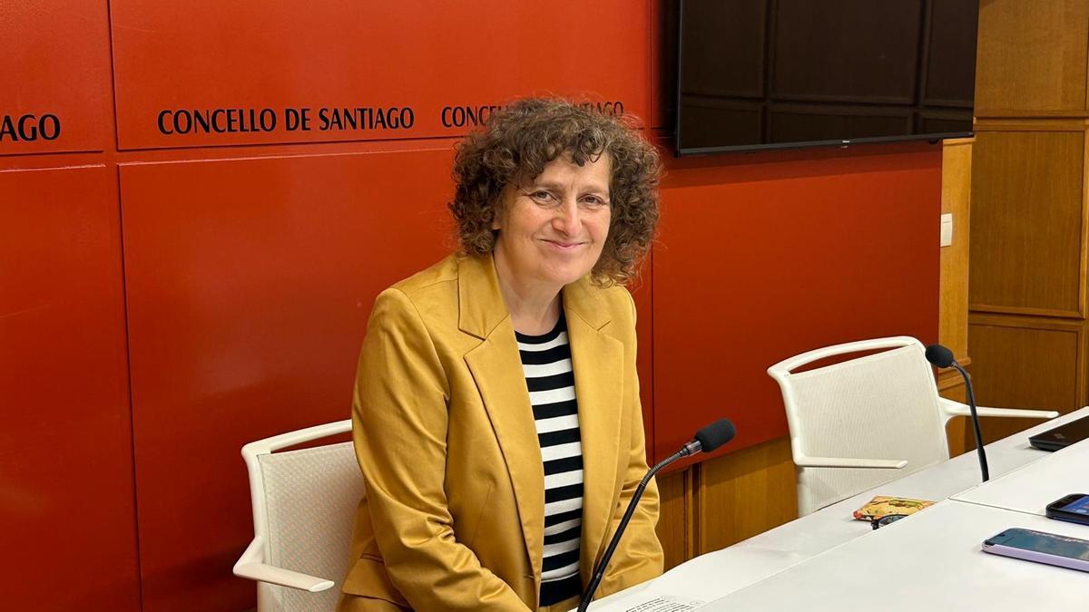 La alcaldesa de Santiago, Goretti Sanmartín