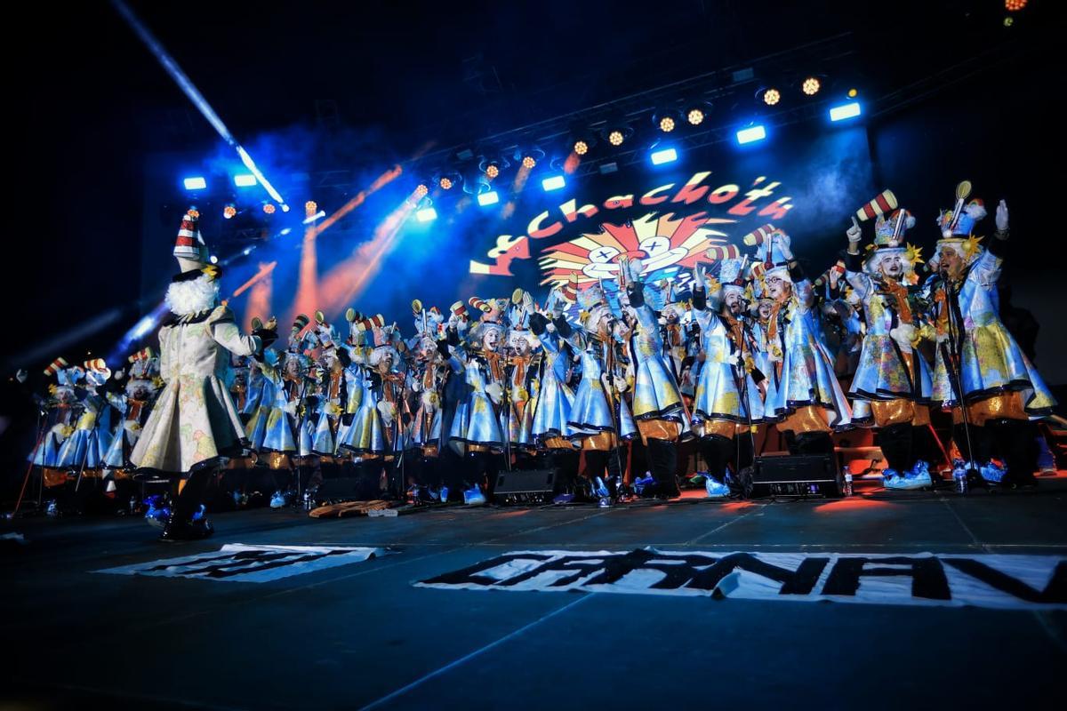Actuación de Chacho Tu en Candelaria, ganadores del tercer premios de Interpretación de Las Palmas.