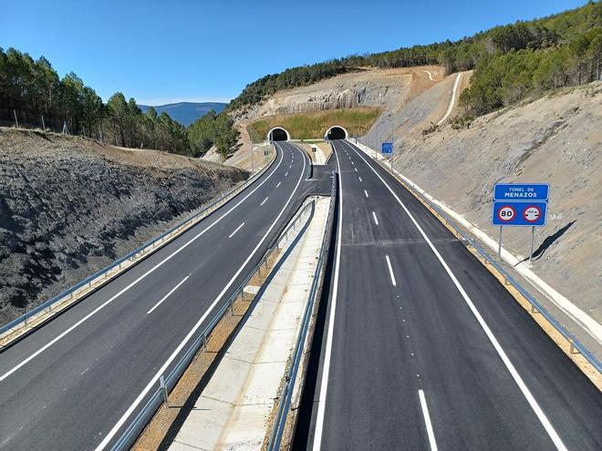 En imágenes | Así ha quedado el nuevo tramo de la A-21 entre Sigüés y Tiermas