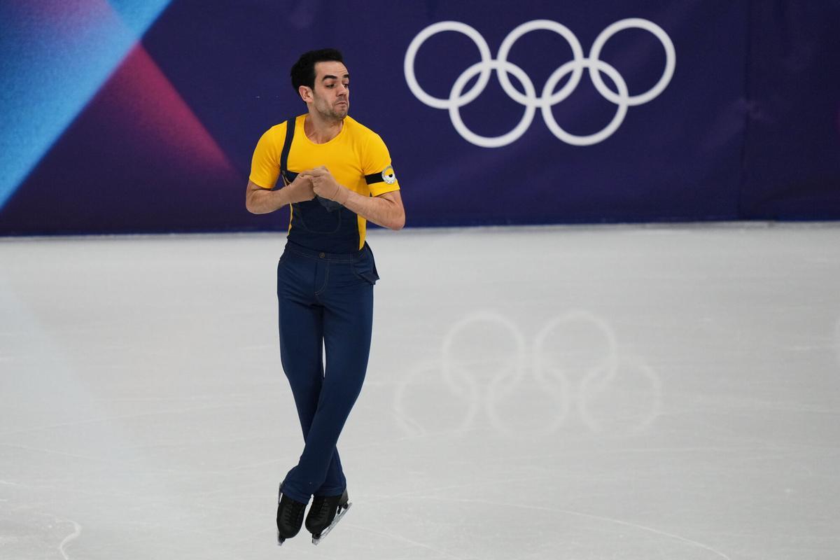 El español Tomas Guarino, en los Juegos Olímpicos de Invierno Milán Cortina 2026