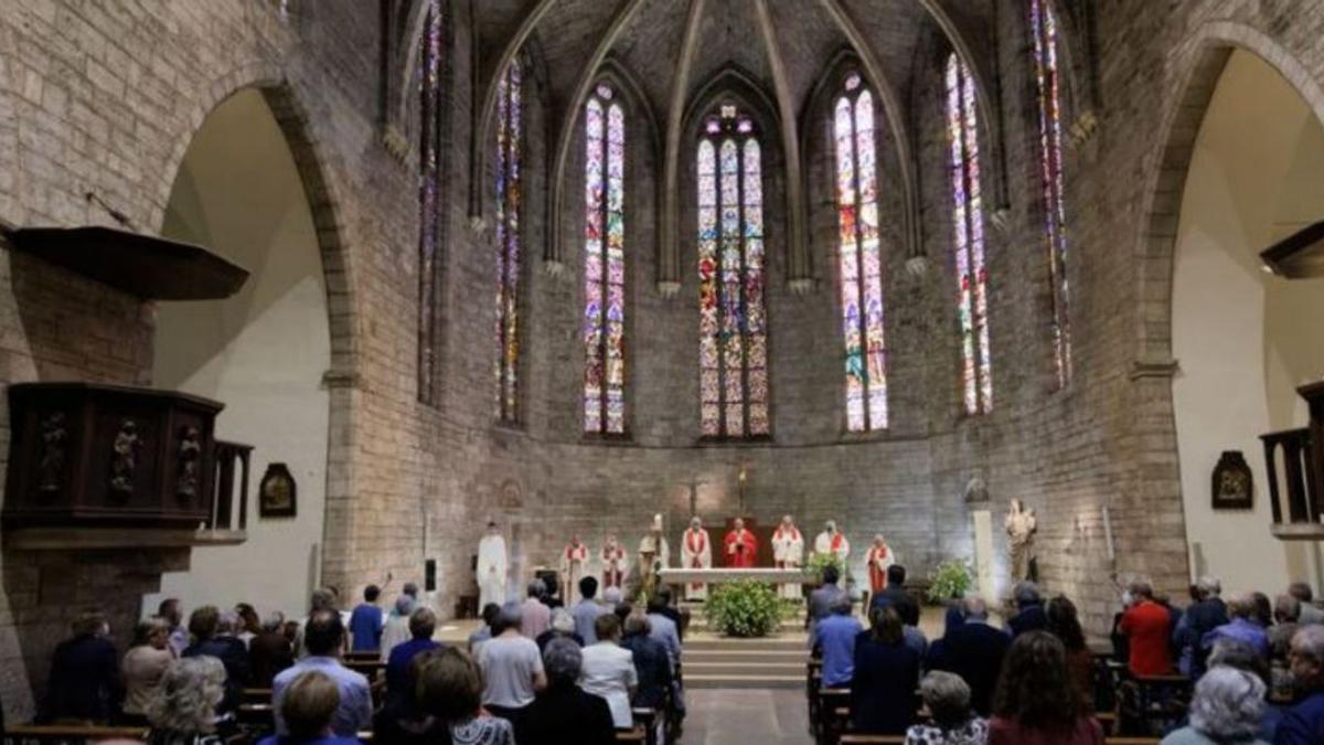 Un moment de la celebració, el 14 de maig. | BISBAT DE GIRONA