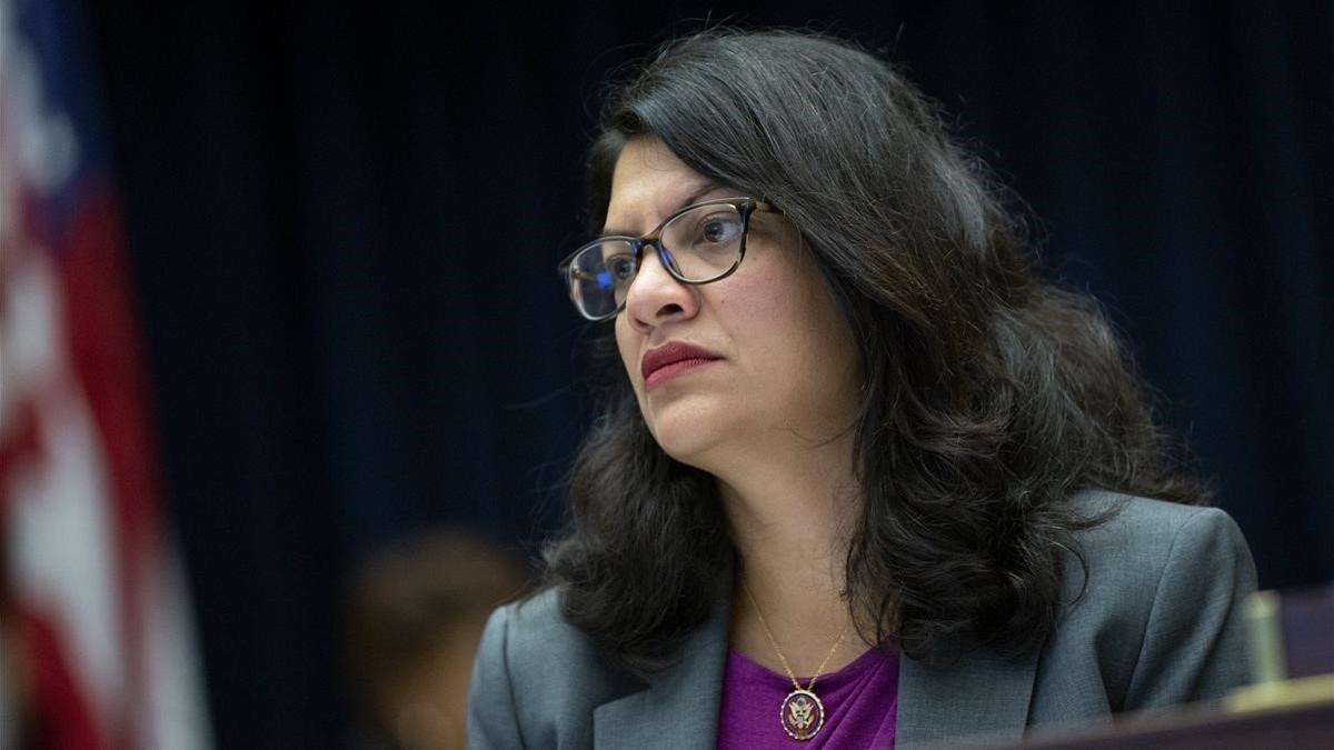 Rashida Tlaib, en una comisión en el Capitolio, el pasado 17 de julio.