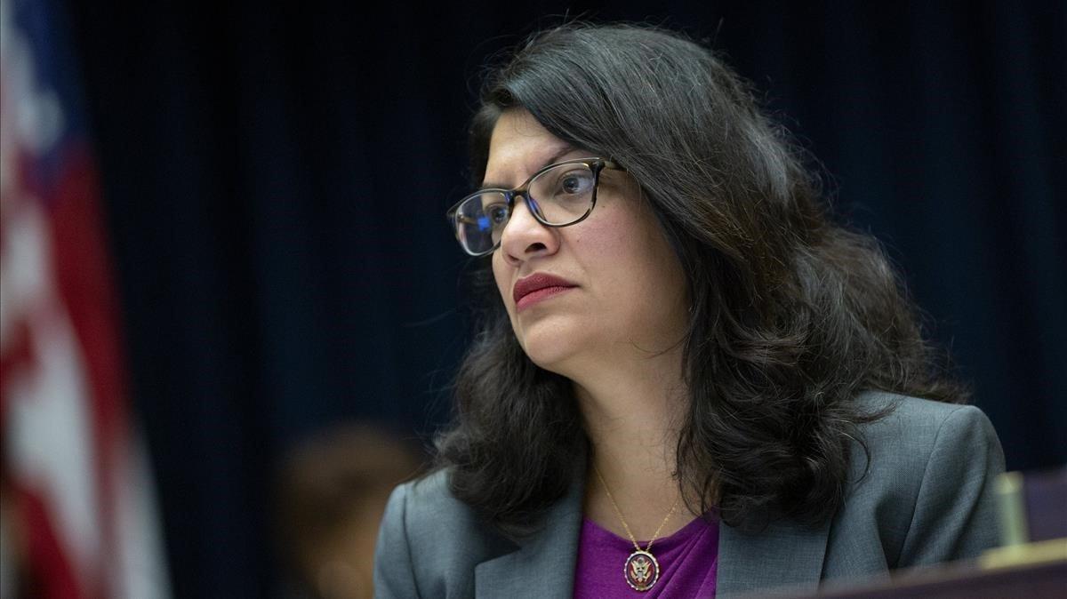Rashida Tlaib, en una comisión en el Capitolio, el pasado 17 de julio.