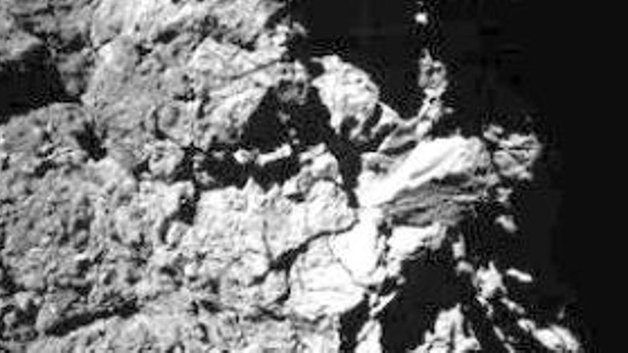 Imagen del cometa captada por la sonda &#039;Philae&#039;.