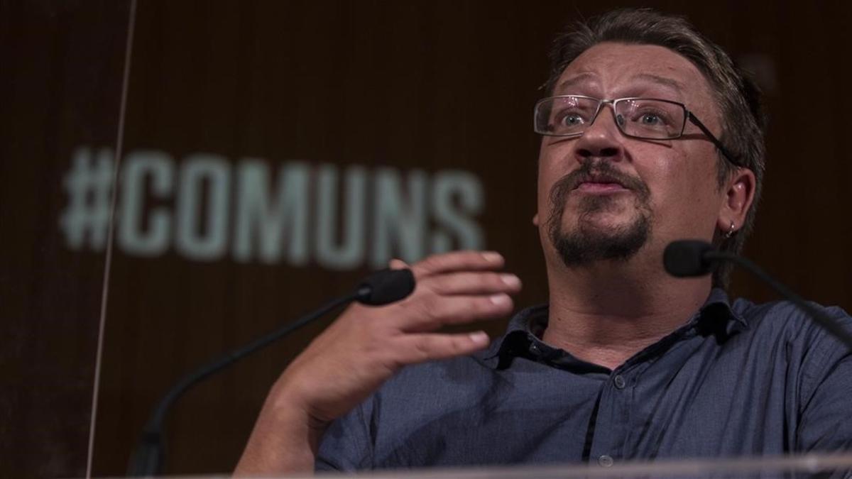 Xavier Domènech, portavoz de En Comú Podem en el Parlament