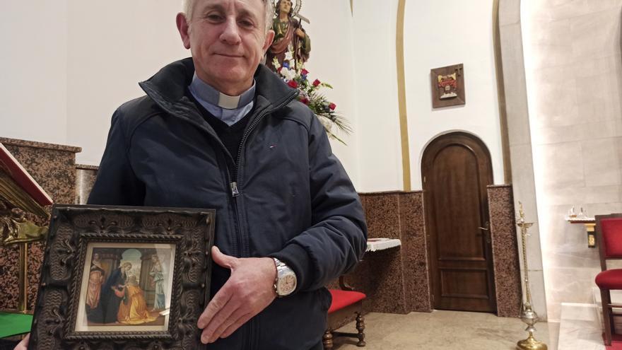 El último don de Luis Marino: la familia del que fuera canónigo de Covadonga dona una réplica de una obra de Ghirlandaio a Lugones