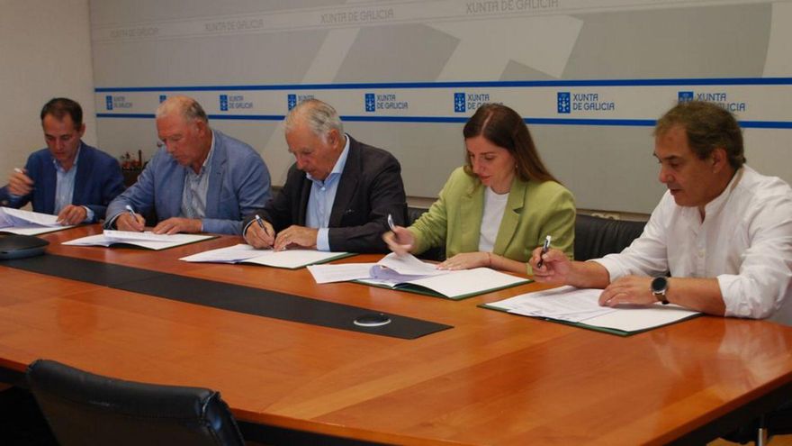 Firma de los convenios con la Xunta. | // FDV