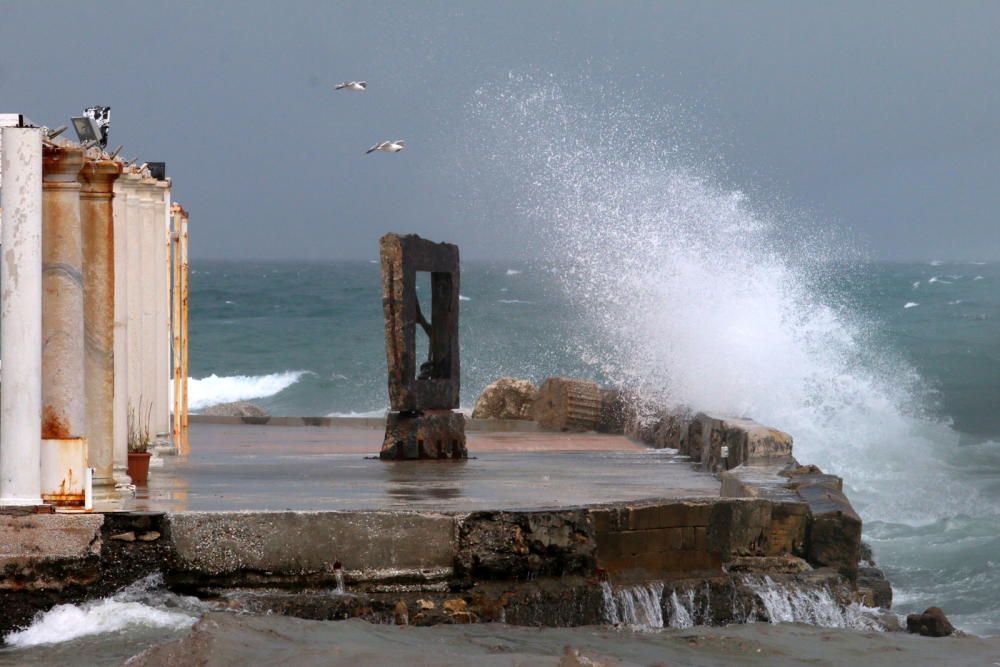 La capital de la Costa del Sol amanece bajo las nubes y con una previsión de lluvias intensas que se quedarán hasta la próxima semana