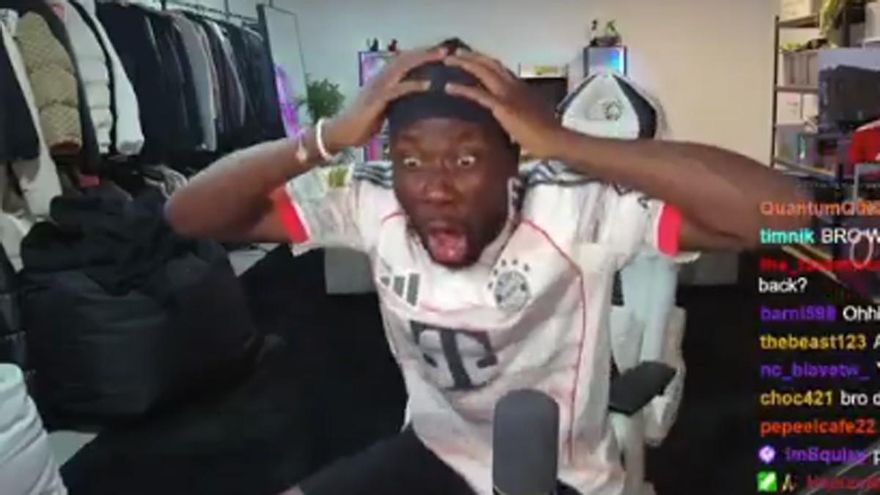 La llamativa reacción de Alphonso Davies a la lesión de Jamal Musiala