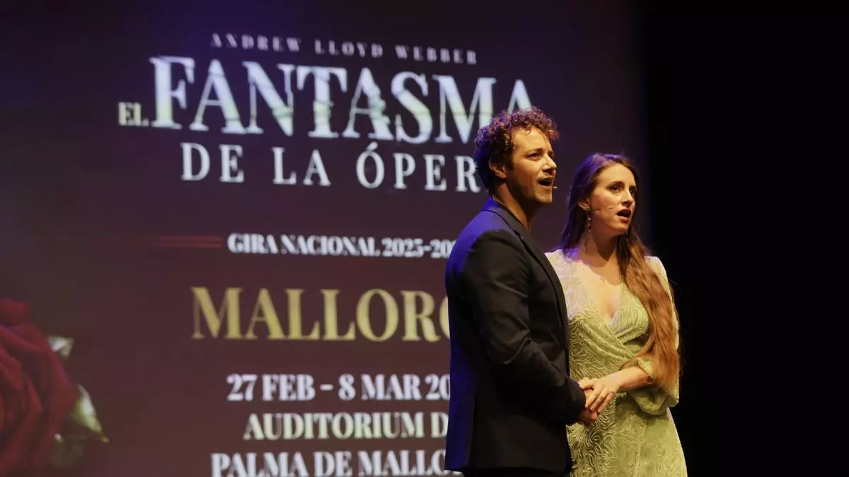'El Fantasma de la Ópera' llegará por primera vez a Mallorca con Daniel Diges y Ana San Martín al frente