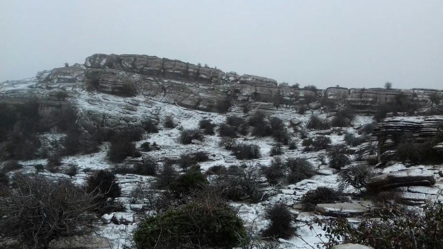 Nieve en El Torcal