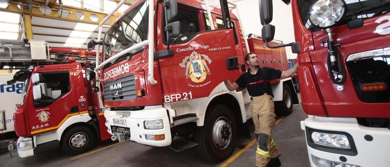 Parque de bomberos de Teis. // FDV