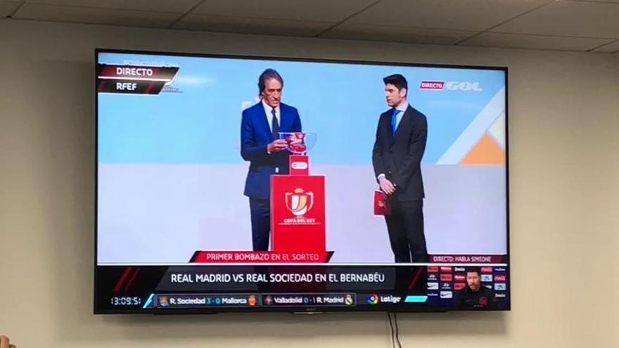 Así se vivió el sorteo de Copa en la sala de prensa de Paterna