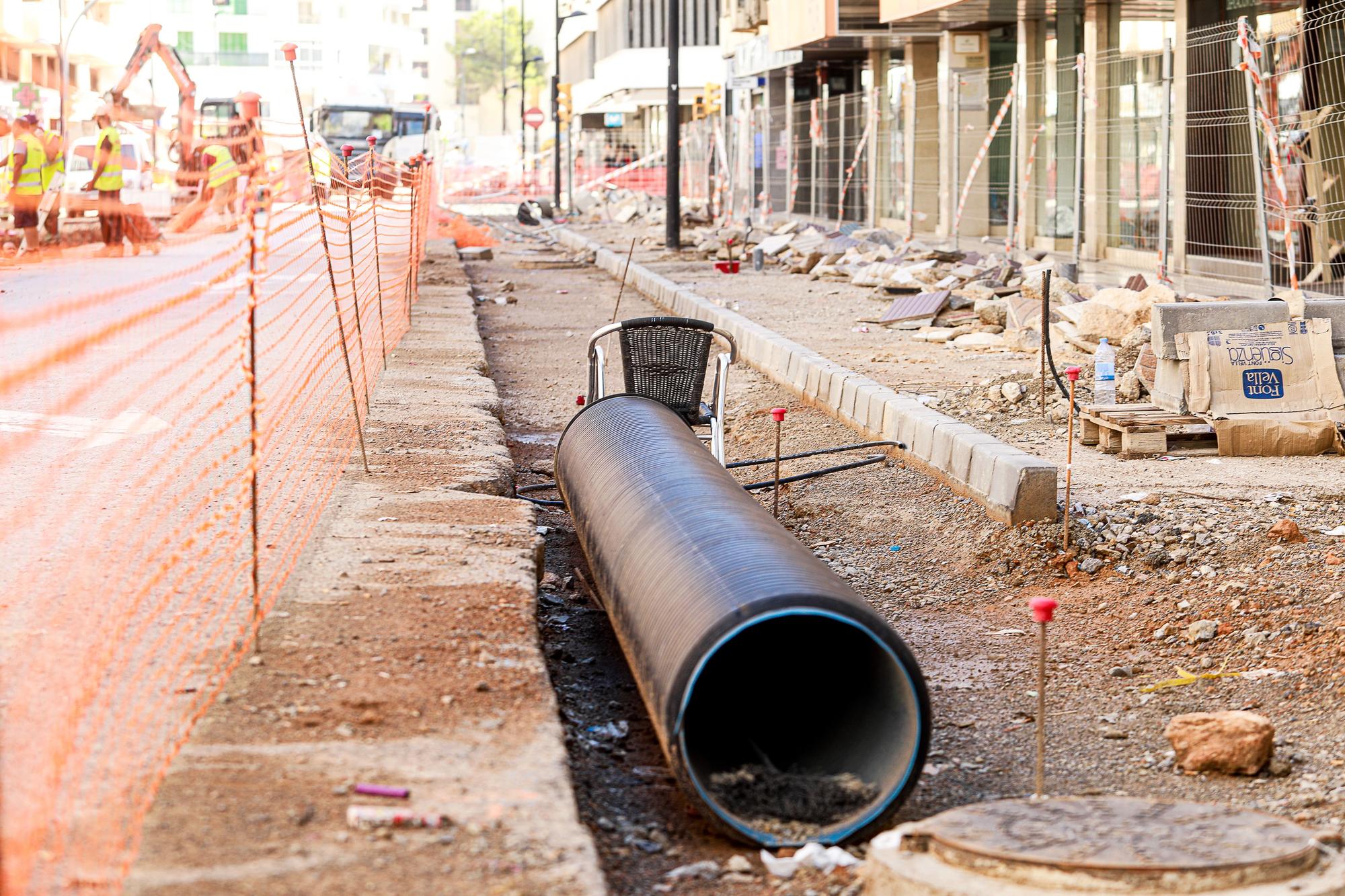 Avanzan los trabajos en la segunda fase de las obras de Isidor Macabich en Ibiza