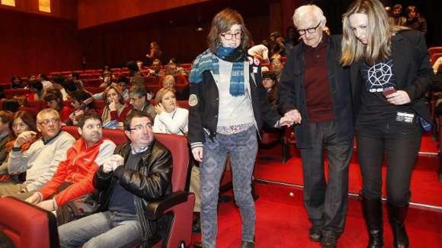 Entrada de Albert Maysles, en la inauguración del festival. // J. Lores