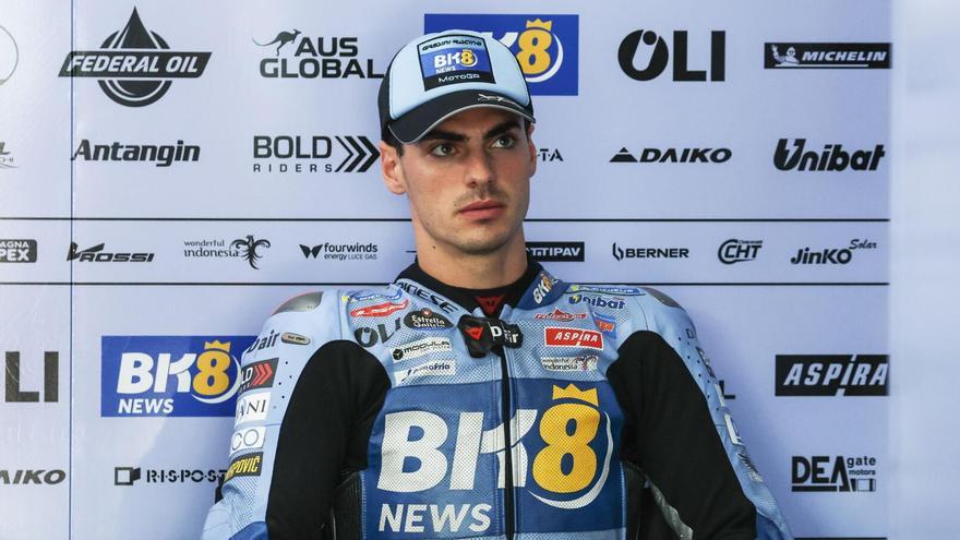 Fermín Aldeguer se rompe el fémur en un accidente entrenando