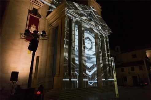 Proyección con fotos y música en la basílica de Sant Pasqual